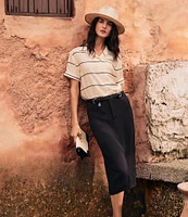 Lauren Ralph Lauren Stretch Cady Pencil Skirt
