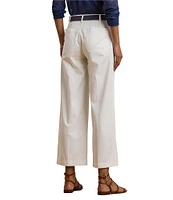Lauren Ralph Lauren Stretch Chino Wide Leg Cropped Pants