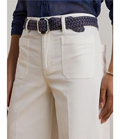 Lauren Ralph Lauren Stretch Chino Wide Leg Cropped Pants