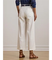 Lauren Ralph Lauren Stretch Chino Wide Leg Cropped Pants