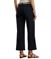 Lauren Ralph Lauren Stretch Chino Wide Leg Cropped Pants