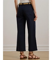 Lauren Ralph Lauren Stretch Chino Wide Leg Cropped Pants