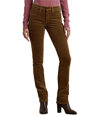 Lauren Ralph Lauren Stretch Corduroy Mid-Rise Straight Leg Five-Pocket Pants