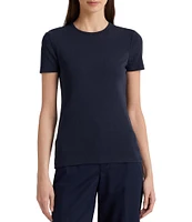 Lauren Ralph Lauren Short Sleeve Round Neck Stretch Cotton T-Shirt