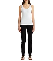 Lauren Ralph Lauren Stretch Cotton Tank Top