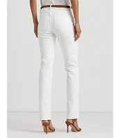 Lauren Ralph Lauren Premier Shape Memory Stretch Denim Straight Leg Ankle Jeans