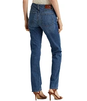 Lauren Ralph Lauren Premier Shape Memory Stretch Denim Straight Leg Ankle Jeans