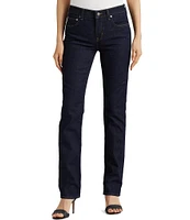 Lauren Ralph Lauren Premier Shape Memory Stretch Denim Straight Leg Ankle Jeans