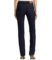 Lauren Ralph Lauren Premier Shape Memory Stretch Denim Straight Leg Ankle Jeans