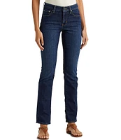 Lauren Ralph Lauren Premier Shape Memory Stretch Denim Straight Leg Ankle Jeans