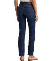 Lauren Ralph Lauren Premier Shape Memory Stretch Denim Straight Leg Ankle Jeans