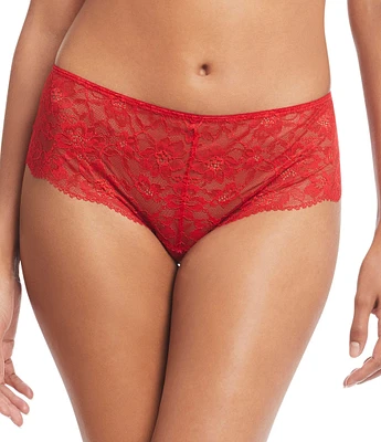 Lauren Ralph Lauren Stretch Lace Moderate Coverage Cheeky Hipster Panty