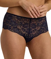 Lauren Ralph Lauren Stretch Lace Moderate Coverage Cheeky Hipster Panty