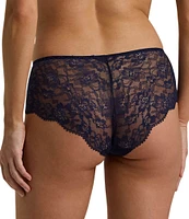 Lauren Ralph Lauren Stretch Lace Moderate Coverage Cheeky Hipster Panty