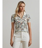 Lauren Ralph Lauren Stretch Pique Printed Polo Shirt