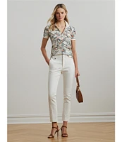 Lauren Ralph Lauren Stretch Pique Printed Polo Shirt