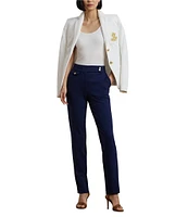 Lauren Ralph Lauren Stretch Ponte High-Rise Tapered Pants