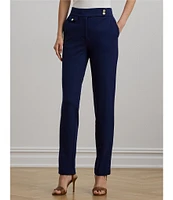 Lauren Ralph Lauren Stretch Ponte High-Rise Tapered Pants