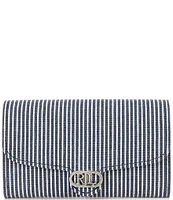 Lauren Ralph Lauren Striped Canvas Medium Adair Crossbody Bag
