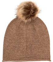 Lauren Ralph Lauren Textured Logo Beanie Hat