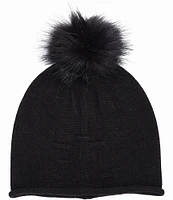 Lauren Ralph Lauren Textured Logo Beanie Hat