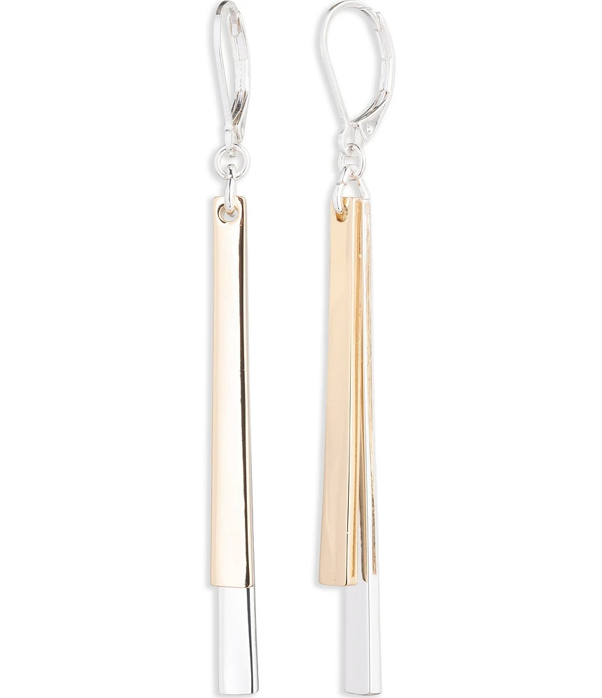 Lauren Ralph Lauren Two Tone Dangle Linear Earrings