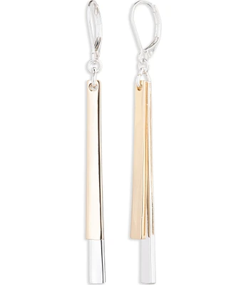 Lauren Ralph Lauren Two Tone Dangle Linear Earrings