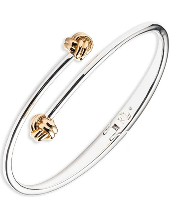 Lauren Ralph Lauren Two Tone Knot Bypass Bangle Bracelet