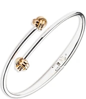 Lauren Ralph Lauren Two Tone Knot Bypass Bangle Bracelet