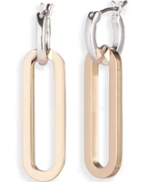 Lauren Ralph Lauren Two Tone Link Drop Earrings