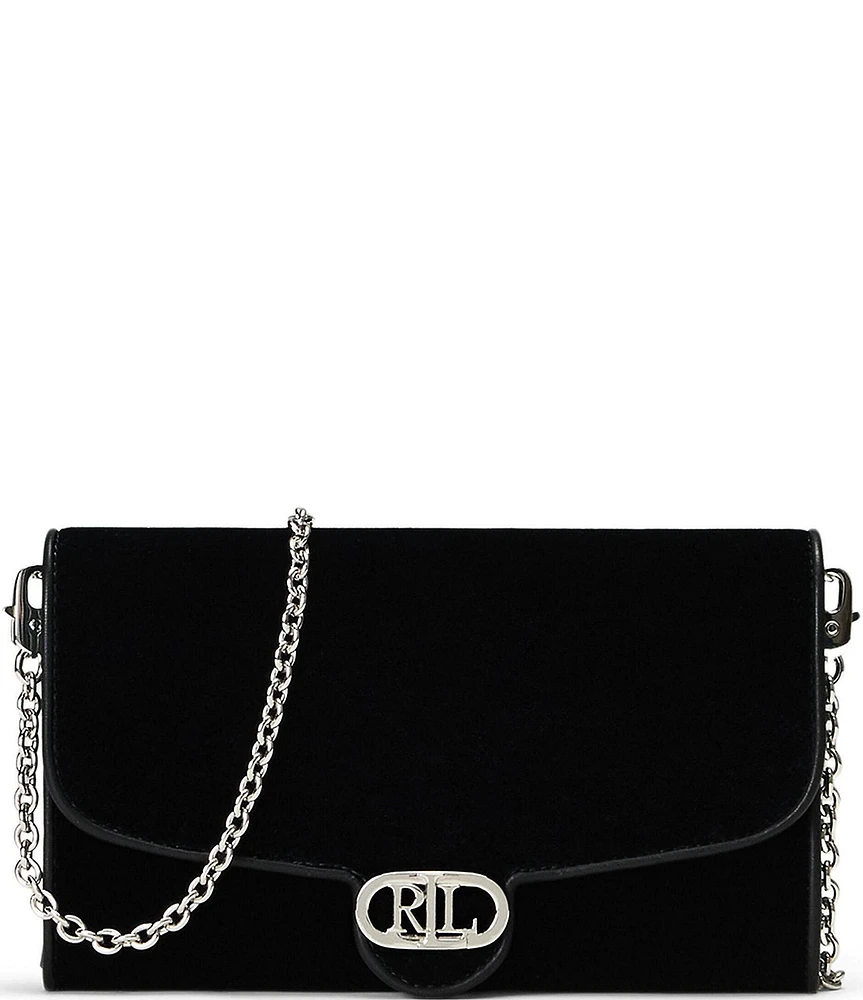 Lauren Ralph Lauren Velvet Medium Adair Crossbody Bag