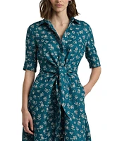 Lauren Ralph Lauren Ditzy Floral Knee Length Dress