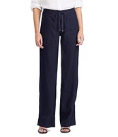 Lauren Ralph Lauren Wide Leg Linen Pants