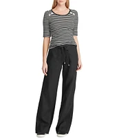 Lauren Ralph Lauren Wide Leg Linen Pants