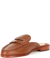 Lauren Ralph Lauren Wynnie Burnished Leather Loafer Mules