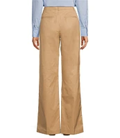 Lauren Ralph Lauren Cotton Twill High-Rise Straight-Leg Pants