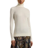 Lauren Ralph Lauren Silk-Blend Turtleneck Sweater