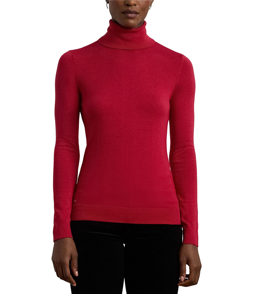 Lauren Ralph Lauren Silk-Blend Turtleneck Sweater