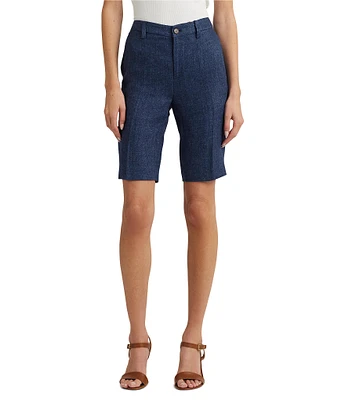 Lauren Ralph Lauren Zunsella Linen High-Rise Slim Fit Shorts