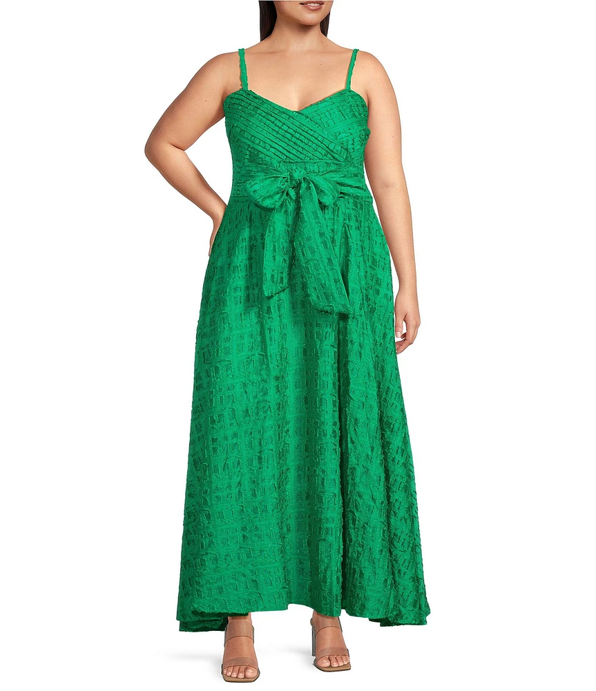 Layered With Love Plus Size Griffin Pleated A-Line Maxi Dress
