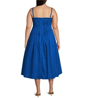 Layered With Love Plus Size Sleeveless A-Line Poplin Dress