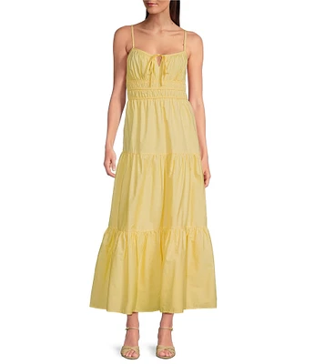 Layered With Love Poplin Scoop Neck Sleeveless A-Line Maxi Dress