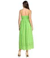 Layered With Love Poppy Square Neck Empire Waist Cotton Eyelet Maxi Dress