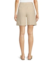 Le' AL.X Coordinating Linen High Rise Trouser Camp Shorts