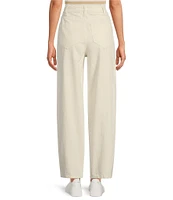 Le' AL.X Denim High Rise Twist Seam Barrel Leg Jeans