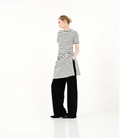 Le' AL.X Knit High Rise Trouser Lounge Coordinating Pants