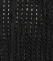 Le' AL.X Mesh Knit Crewneck Sleeveless Coordinating Tank