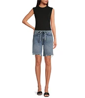 Le' AL.X Organic Pima Cotton Knit Crew Neck Sleeveless Tank Top