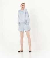 Le' AL.X Soft Organic Cotton Knit Crew Neck Long Sleeve Coordinating Sweatshirt