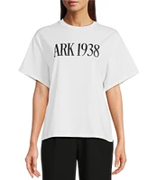 Le' AL.X Stretch Knit Crew Neck Short Sleeve ARK 1938 Graphic Tee